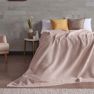 Miabella Home Çift Kişilik Kare Motifli  Desen Pike - Yatak Örtüsü