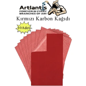 Kırmızı Karbon Kağıdı A4 10 Adet 21X29,7 cm Kopya Kağıdı Transfer Kağıdı Renkli Karbon Kağıdı
