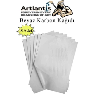 Beyaz Karbon Kağıdı A4 10 Adet 21X29,7 cm Kopya Kağıdı Transfer Kağıdı Renkli Karbon Kağıdı