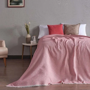 Miabella Home Tek Kişilik Kare Motifli  Desen Pike - Yatak Örtüsü