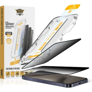 Buff iPhone 15 Pro Max 5d Privacy Easyfit Ekran Koruyucu
