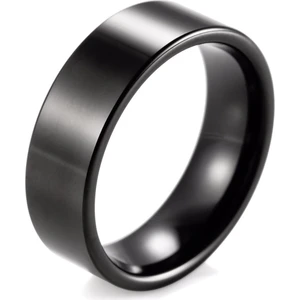 8mm Geniş Düz Model Parlak Çelik Alyans Erkek Kadın Unisex Yüzük cl28