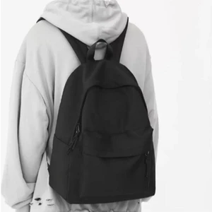 Dzc Kuzenler Avm Siyah Reklamsız Düz Siyah  Laptop Okul Kurs Kamp Seyehat Gezi Günlük Kullanım Sırt Çantası