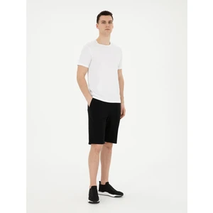Pierre Cardin Erkek Siyah Slim Fit Örme Şort 50292219-VR046