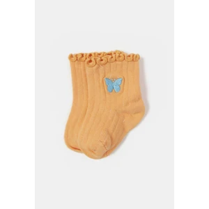 Kız Bebek Oranj Çorap 23SS0BG2070