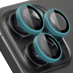 Buff iPhone 15 Pro Max / 15 Pro Neon Metal Lens Koruyucu Sky Blue