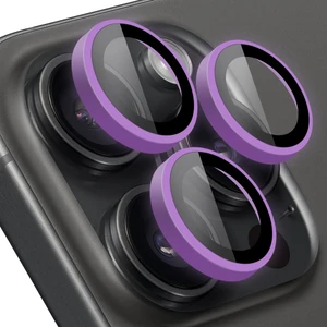 Buff iPhone 15 Pro Max / 15 Pro Neon Metal Lens Koruyucu Purple