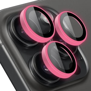 Buff iPhone 15 Pro Max / 15 Pro Neon Metal Lens Koruyucu Pink