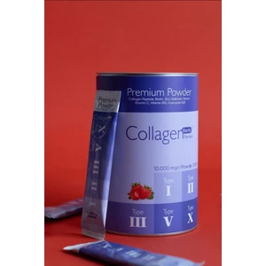 Collagen Forte Platinum Premium Powder (Toz) 5 Tip Kolajen 10.000 mg x 30 Şase, Orman Meyveli Aroma