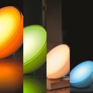 Amber LED Smart Akıllı Küre Lamba Bluetooth Özellikli, Sese ve Müziğe Duyarlı, Şarjlı, Taşınabilir, Rgb 16 Milyon Renk, Beyaz ve Günışığı Renk Seçenekleri, Zaman Ayarlı, Ambiyans Aydınlatma