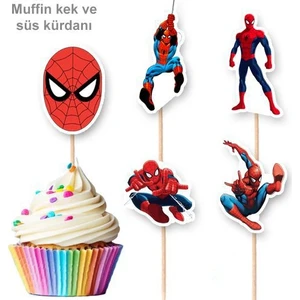 Parti Dükkanım Spiderman Şekilli Kürdan 10 Adet