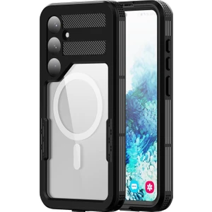 Samsung Galaxy S24 Plus Kılıf Waterproof 360 Full Body Protective Siyah