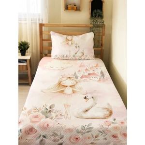 Masal Prensesi Desenli Tek Kişilik Pike Takımı 160X230 cm