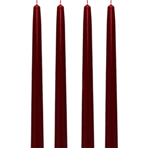 4lü Bordo Şamdan Mum Seti