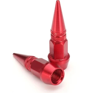 Mega Oto Market Oto Araba Sibop Kapağı Seti Metal Sivri 4'lü Set Kırmızı 45 mm