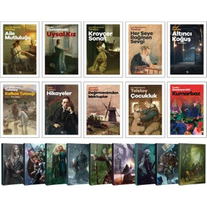 Aiile Mutluluğu - Uysal Kız - Altıncı Koğuş - Kumarbaz  10'lu Kitap Set - 9'lu Fantastik Defter Set