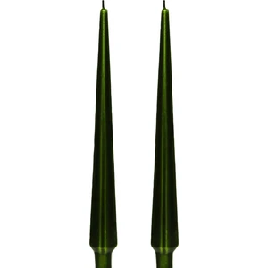 2li Yeşil Piramit Şamdan Mum -33 cm