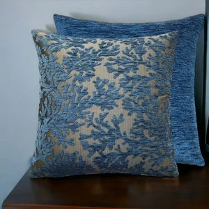 Pillows Store Mercan Desenli Açık Mavi Kırlent Kılıfı Seti -2 Adet 45CM*45CM