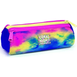 Coral High Renkli Batik Desenli Üç Bölmeli Kalem Çantası 22057