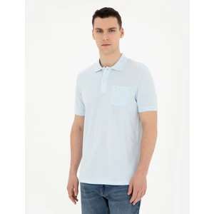 Pierre Cardin Erkek Açık Mavi Regular Fit Basic Tişört 50280753-VR095