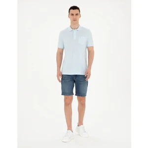 Pierre Cardin Erkek Mavi Slim Fit Jean Şort 50288258-VR036