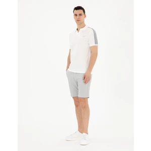 Pierre Cardin Erkek Gri Slim Fit Dokuma Şort 50284276-VR024