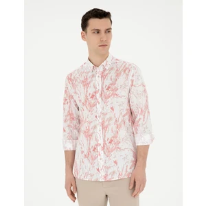 Pierre Cardin Erkek Pembe Regular Fit Uzun Kollu Gömlek 50284239-VR186