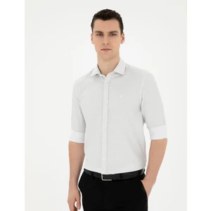 Pierre Cardin Erkek Yeşil Slim Fit Uzun Kollu Gömlek 50284364-VR016