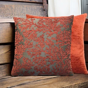 Pillows Store Mercan Desenli Kiremit Kırlent Kılıfı Seti -2 Adet 45CM*45CM