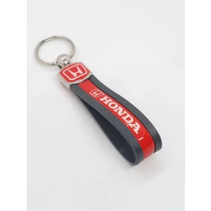 Cybill Store Honda Şık Kırmızı Siyah Anahtarlık Kayışlı Damla Döküm