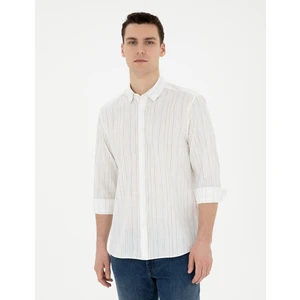 Pierre Cardin Erkek Limon Regular Fit Uzun Kollu Gömlek 50284180-VR035