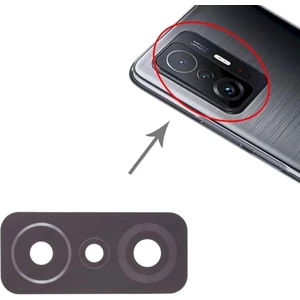 Xiaomi Mi 11T Pro Arka Kamera Camı Lens Yapışkanlı