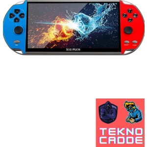 X12 Plus 7inç LCD Hd Ekran 10000+ Oyunlu Retro Arcade Oyun Konsolu Atari