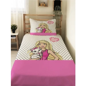 Prenses Kız Desenli Bebek ve Çocuk Baskılı Tek Kişilik Pike Takımı 160X230