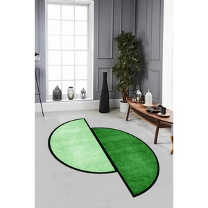 Napoli Home Dijital Baskılı Kaymaz Taban Yıkanabilir Lazer Kesim Yolluk Mutfak Salon Halısı, N-Lazer-26-Yeşil,