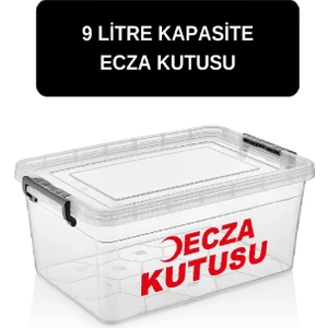 Ecza Kutusu 9 Lt Ilk Yardım Ecza Dolabı Çantası Ilaç Kutusu Ilaç Saklama Kabı Kutusu Ilaç Dolabı Yeni Ürün
