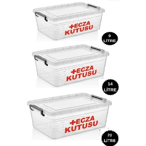 3 Adet 20 Lt 15 Lt 9 Lt Ecza Kutusu Ecza Dolabı Çantası Ilaç Kutusu Ilaç Saklama Kabı Kutusu Ilaç Yeni Ürün