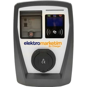 Elektro Marketim Elektromarketim Emev 22KW 3 Faz 32A Tip 2 Soketli Elektrikli Araç Şarj Istasyonu