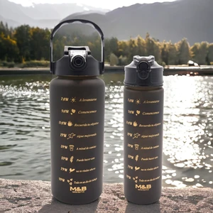 M&B Water Bottle 2'li Motivasyon Matara
