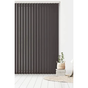 Özel Jaluzi Antrasit Kumaş Dikey Perde  Döndürülebilen Tam Açık Ya Da Tam Kapalı   Kumaş Dikey