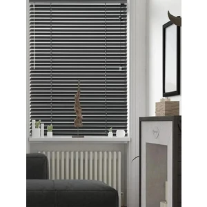 Özel Jaluzi Siyah 25 mm Metal  Jaluzi