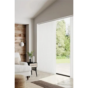 Özel Jaluzi Beyaz Kumaş Dikey Perde  Döndürülebilen Tam Açık Ya Da Tam Kapalı   Kumaş Dikey