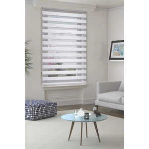 Özel Jaluzi Beyaz Geniş Piliseli Zebra Perde