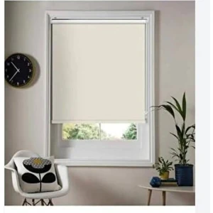 Özel Jaluzi Krem Mat Stor Perde Etek Dilimsiz Güneşlik Perde Güneşlik Stor Perde