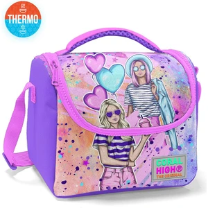 Coral High Kids Pembe Mor Fashion Girl Desenli Thermo Beslenme Çantası 11755