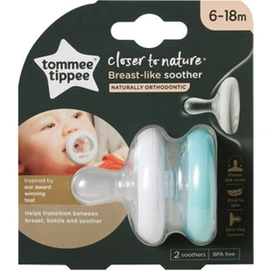 Tommee Tippee 2x Breastlike Emzik Gece 6-18 Ay