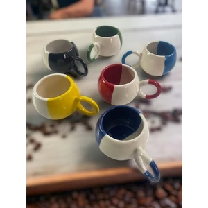 Artistic Quality Dekoratif El Işlemesi, Şık Dekorlu 6 Kişilik Kupa-Mug, Çay ve Kahve Fincanı