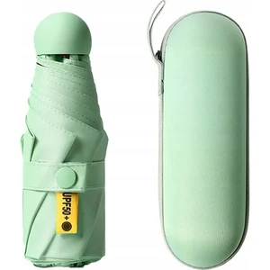 Seyahat Şemsiyesi Yağmur ve Güneş Için Kılıflı Mini Şemsiyeler Uv Sun Umbrella (Yurt Dışından)