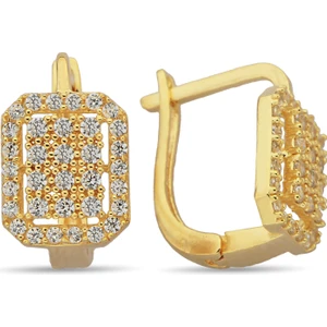 ÇGK KUYUMCULUK Taşlı Altın Küpe CGKKP012