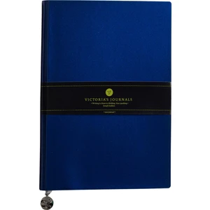 Victoria's Journals Smyth Rugan Esnek Kapak Çizgili Defter 14.8 x 21 cm Lacivert